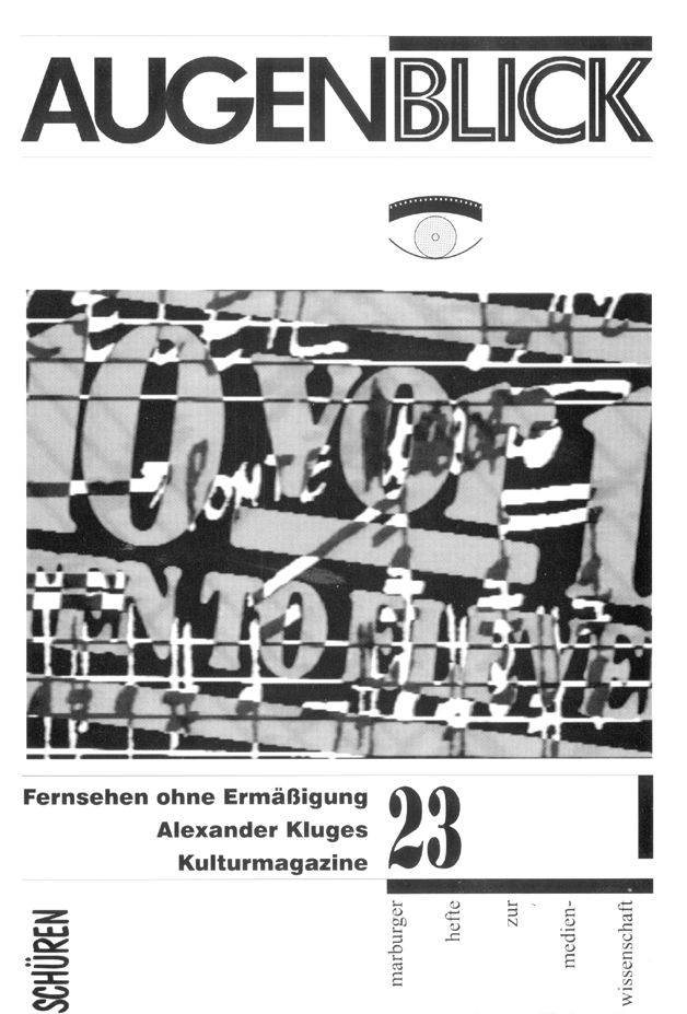 Cover der Zeitschrift Augenblick, Ausgabe 23